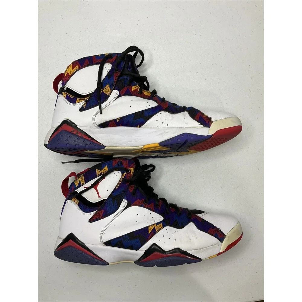 Nike Jordan 7 Retro Sneakers Men Size 13 Nothing But Net 2015 Y2K Shoes